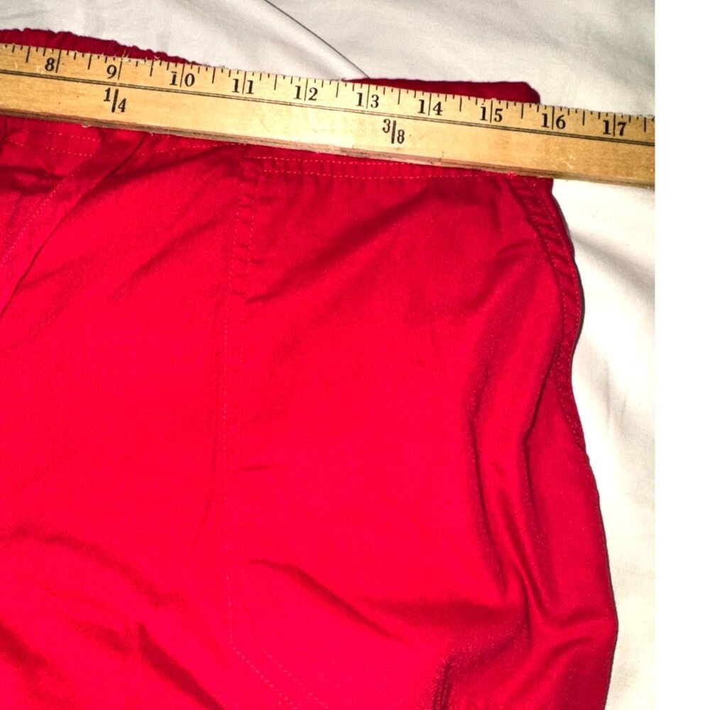 Scrubstar Red Scrub Set L Top & Pants 65% Polyester 35% Cotton Short Sleeve - Picture 12 of 12